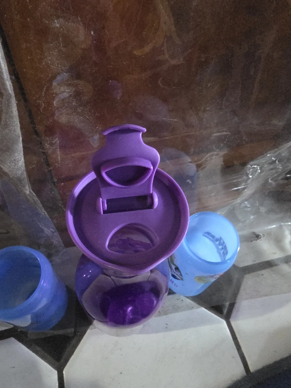 Disney Pixar Buzz Lightyear Purple Carafe & Blue Cups Set - To Infinity & Beyond